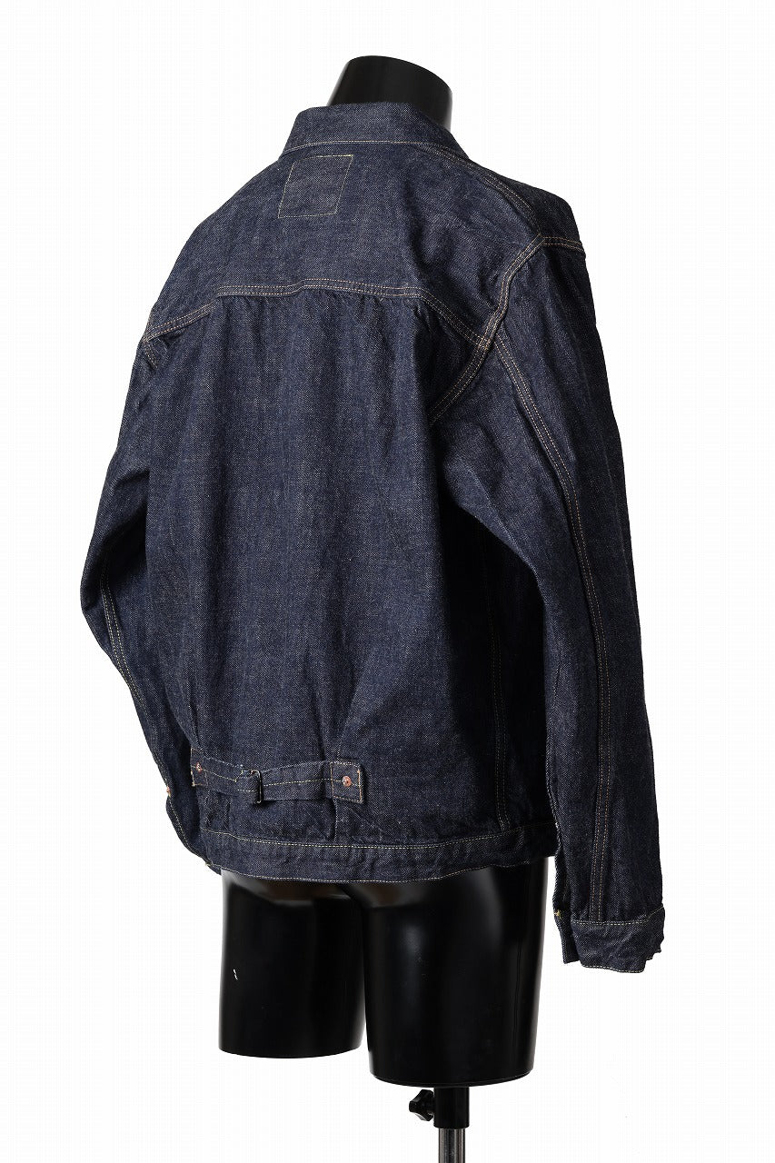 FULLCOUNT Type 1 Denim Jacket / 13.7oz Zimbabwe Selvedge Denim (INDIGO BLUE / ONE WASHED)