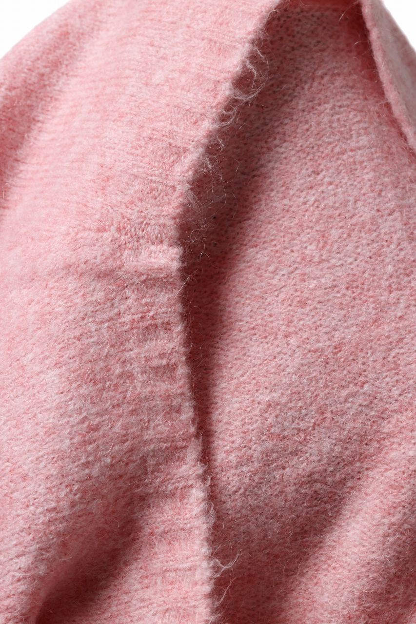 A.F ARTEFACT OVER SIZED KNIT TOPS / MIX WOOL (PINK)