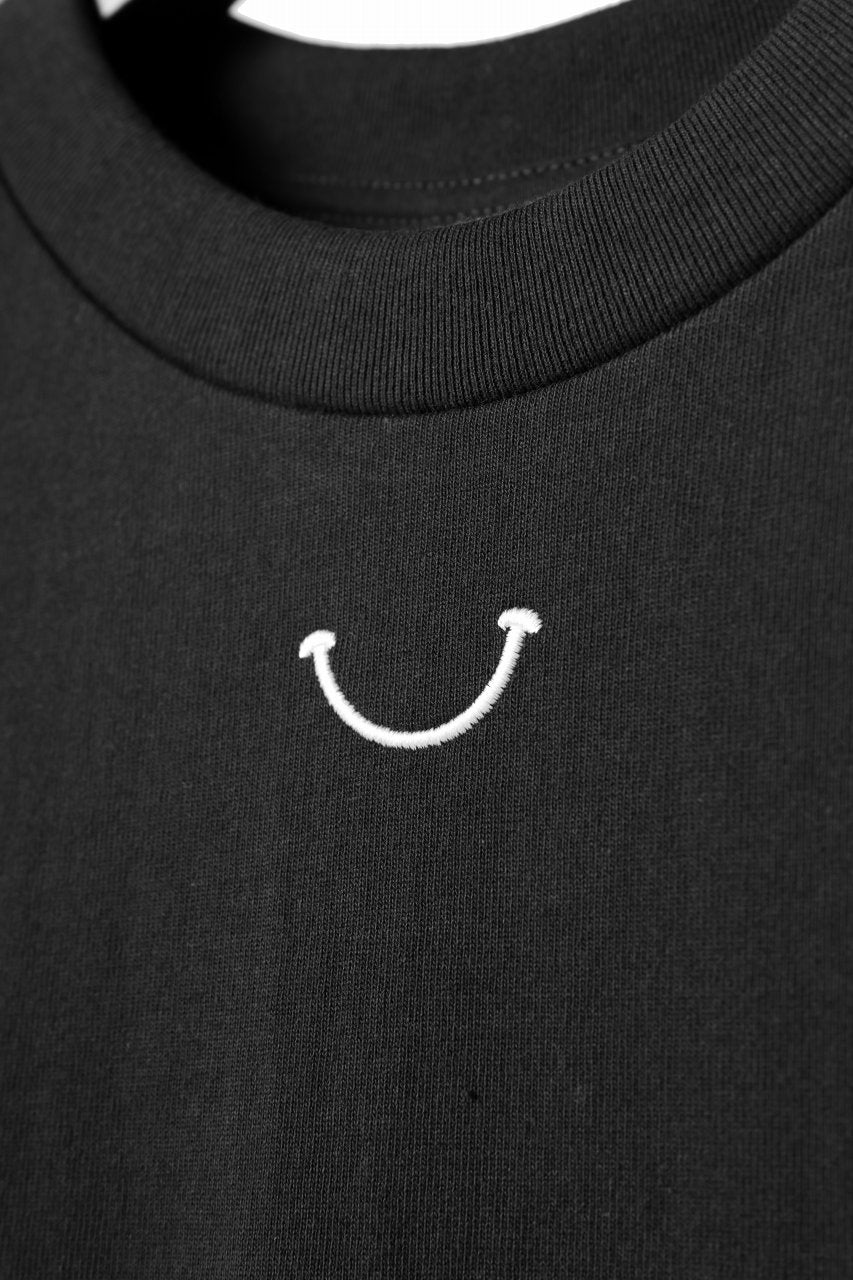 画像をギャラリービューアに読み込む, READYMADE SMILE &amp; LOGO SHORT SLEEVE T-SHIRT (BLACK)