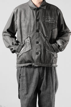 画像をギャラリービューアに読み込む, Professor.E AGED WORK JACKET (COLD DYED GREY)【26SS PRE SALE】