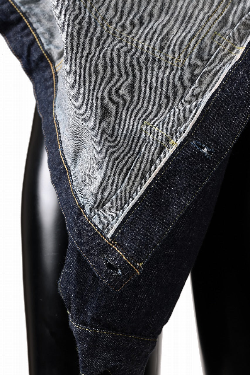 FULLCOUNT Type 1 Denim Jacket / 13.7oz Zimbabwe Selvedge Denim (INDIGO BLUE / ONE WASHED)