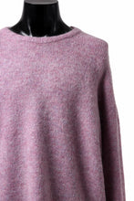 Load image into Gallery viewer, A.F ARTEFACT OVER SIZED KNIT TOPS / MIX WOOL (PURPLE)