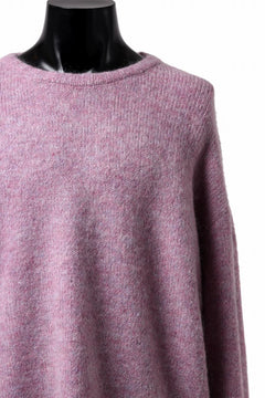 Load image into Gallery viewer, A.F ARTEFACT OVER SIZED KNIT TOPS / MIX WOOL (PURPLE)