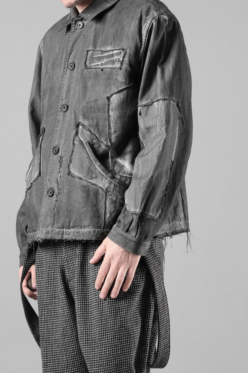 画像をギャラリービューアに読み込む, Professor.E AGED WORK JACKET (COLD DYED GREY)【26SS PRE SALE】