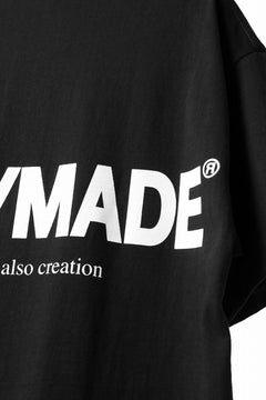 画像をギャラリービューアに読み込む, READYMADE SMILE &amp; LOGO SHORT SLEEVE T-SHIRT (BLACK)