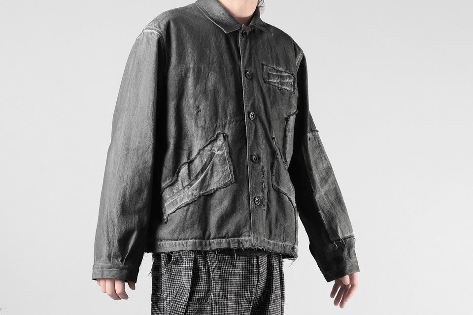 Professor.E AGED WORK JACKET (COLD DYED GREY)の商品ページ