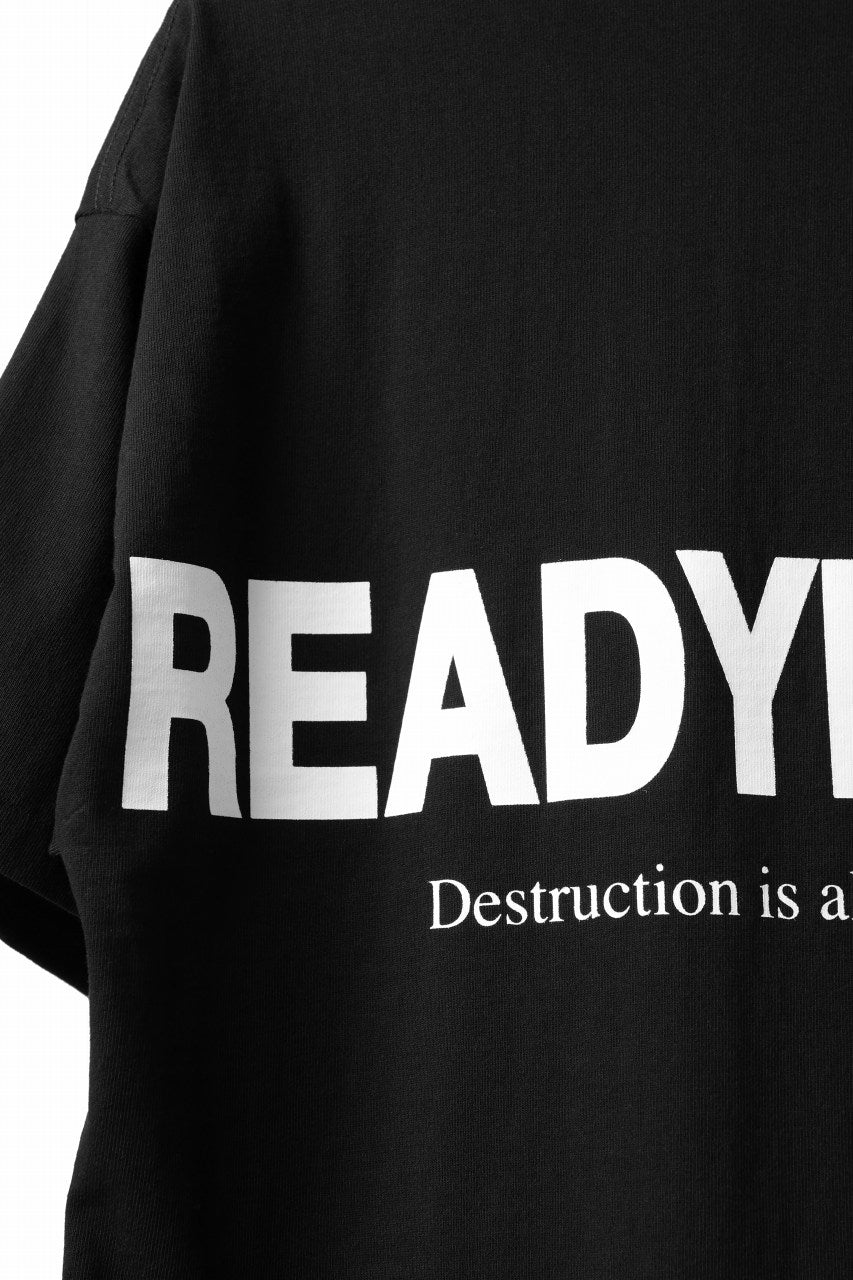 READYMADE SMILE & LOGO SHORT SLEEVE T-SHIRT (BLACK)