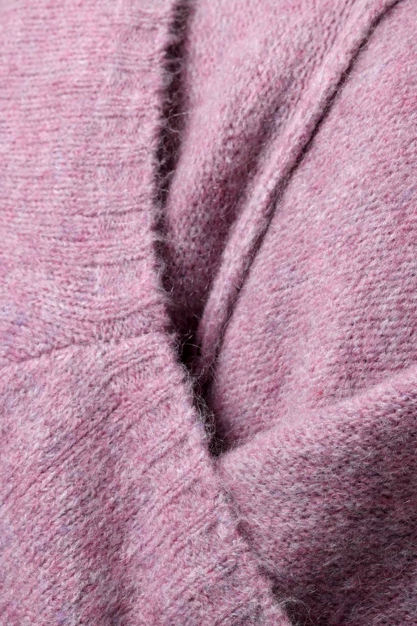 Load image into Gallery viewer, A.F ARTEFACT OVER SIZED KNIT TOPS / MIX WOOL (PURPLE)