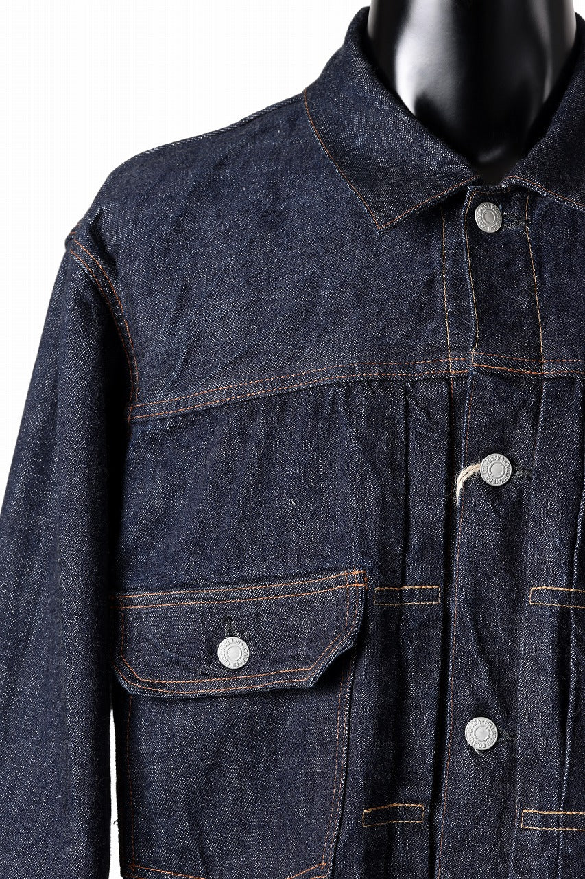 FULLCOUNT Type 2 Denim Jacket / 13.7oz Zimbabwe Selvedge Denim (INDIGO BLUE / ONE WASHED)