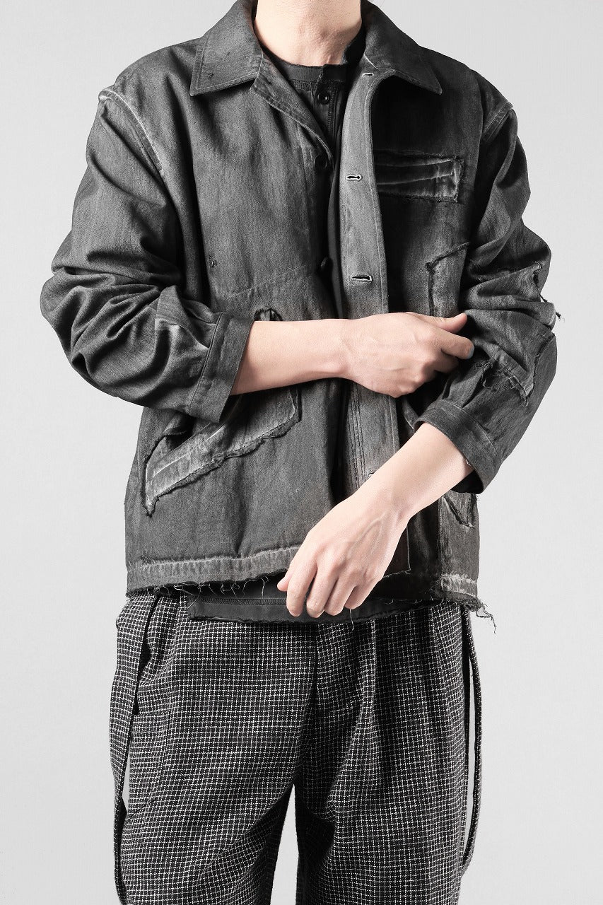 Professor.E AGED WORK JACKET (COLD DYED GREY)の商品ページ
