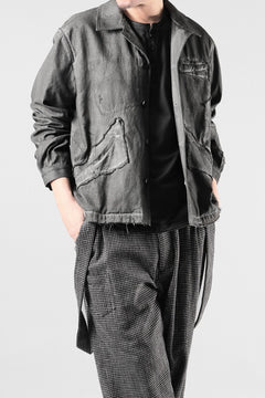 画像をギャラリービューアに読み込む, Professor.E AGED WORK JACKET (COLD DYED GREY)【26SS PRE SALE】