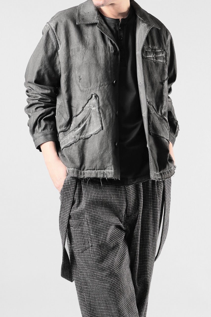 画像をギャラリービューアに読み込む, Professor.E AGED WORK JACKET (COLD DYED GREY)【26SS PRE SALE】