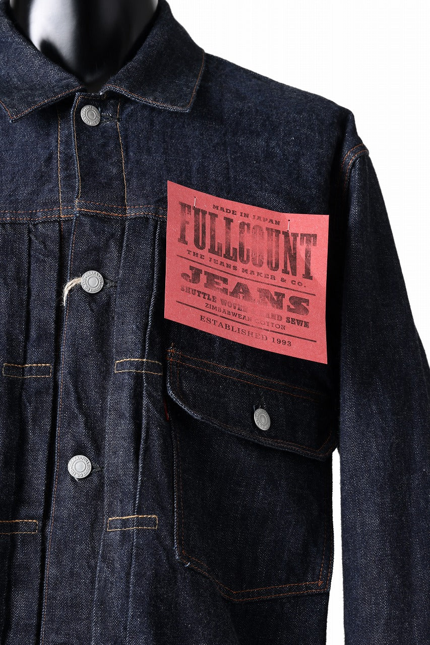 FULLCOUNT Type 2 Denim Jacket / 13.7oz Zimbabwe Selvedge Denim (INDIGO BLUE / ONE WASHED)