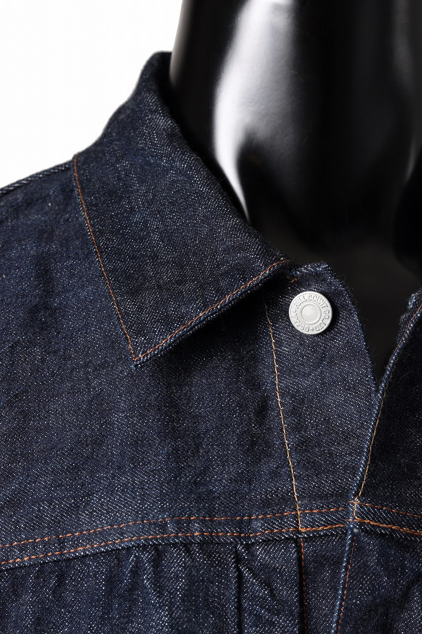 FULLCOUNT Type 2 Denim Jacket / 13.7oz Zimbabwe Selvedge Denim (INDIGO BLUE / ONE WASHED)