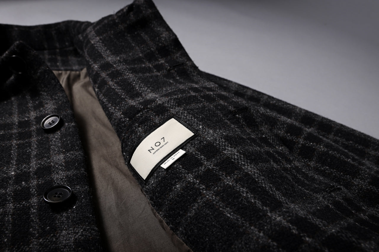 N/07 exclusive MAC COAT "外套" 格子縞 / SHETLAND WOOL TWEED (CHECK)