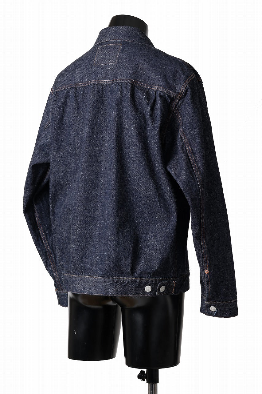 FULLCOUNT Type 2 Denim Jacket / 13.7oz Zimbabwe Selvedge Denim (INDIGO BLUE / ONE WASHED)