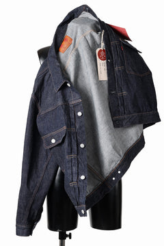 画像をギャラリービューアに読み込む, FULLCOUNT Type 2 Denim Jacket / 13.7oz Zimbabwe Selvedge Denim (INDIGO BLUE / ONE WAHED)