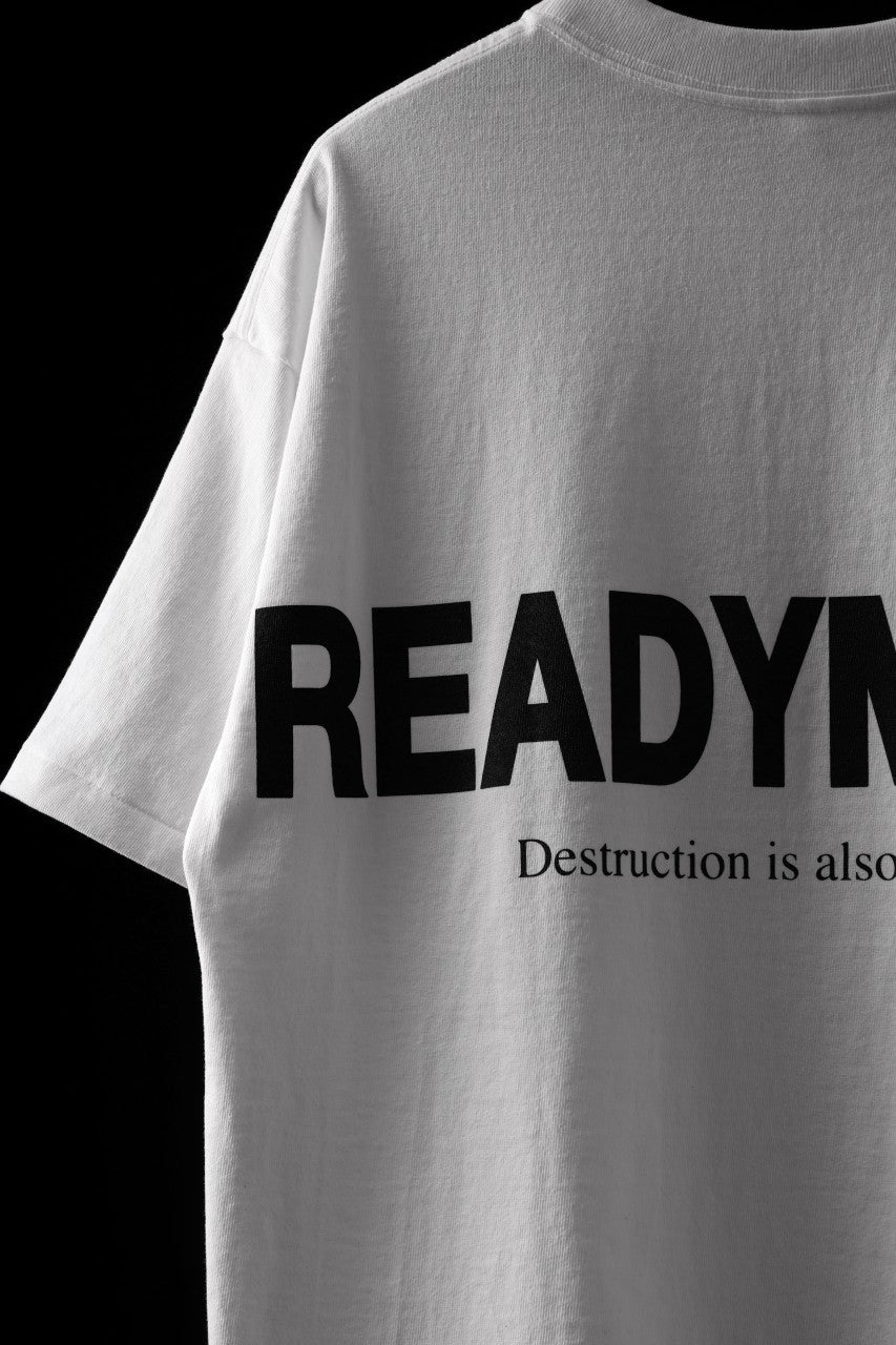 画像をギャラリービューアに読み込む, READYMADE SMILE &amp; LOGO SHORT SLEEVE T-SHIRT (WHITE)