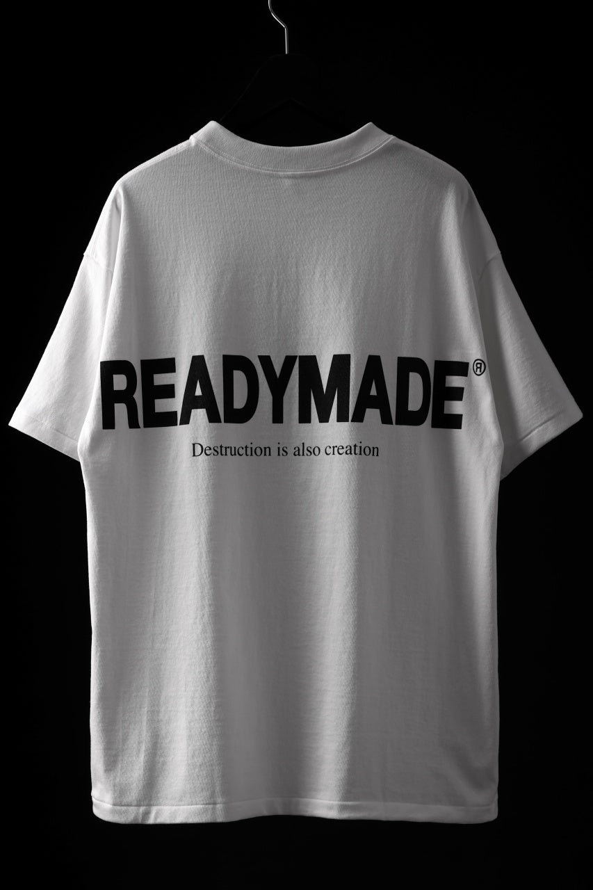 READYMADE SMILE & LOGO SHORT SLEEVE T-SHIRT (WHITE)