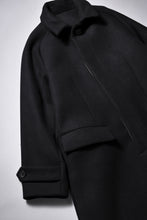 画像をギャラリービューアに読み込む, N/07 exclusive MAC COAT &quot;外套&quot; / VIRGIN WOOL MELTON (BLACK)