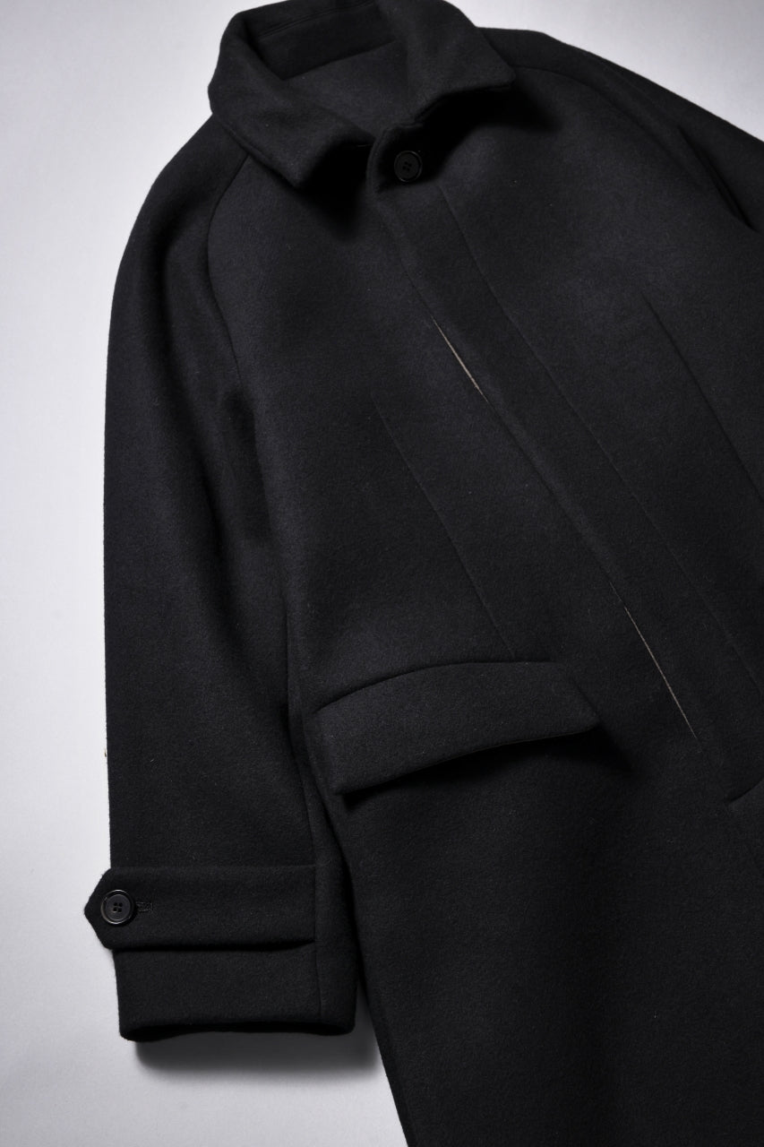 N/07 exclusive MAC COAT "外套" / VIRGIN WOOL MELTON (BLACK)