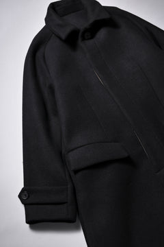 画像をギャラリービューアに読み込む, N/07 exclusive MAC COAT &quot;外套&quot; / VIRGIN WOOL MELTON (BLACK)