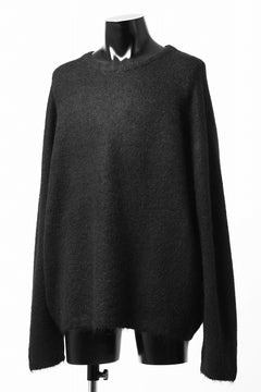 Load image into Gallery viewer, A.F ARTEFACT OVER SIZED KNIT TOPS / MIX WOOL (BLACK)
