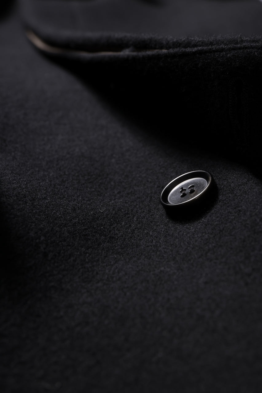 画像をギャラリービューアに読み込む, N/07 exclusive MAC COAT &quot;外套&quot; / VIRGIN WOOL MELTON (BLACK)