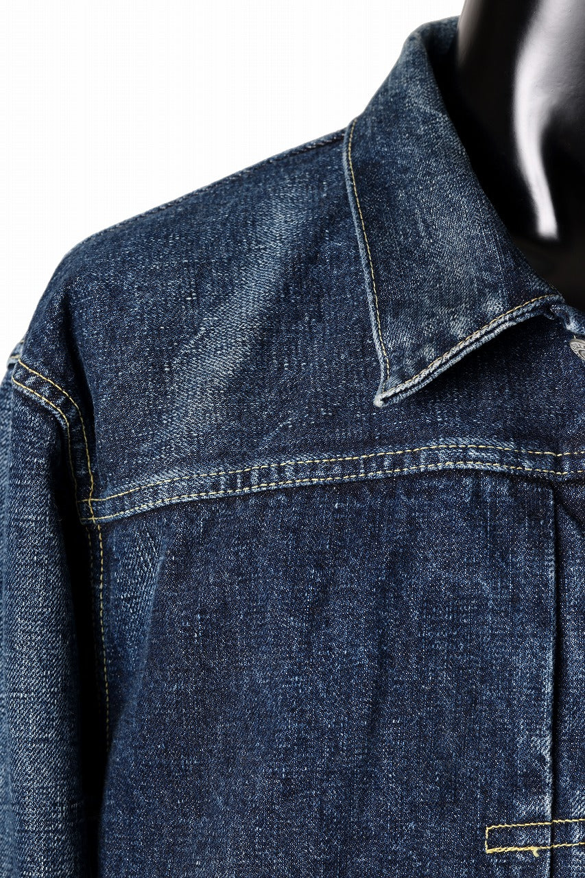 FULLCOUNT "Fear Of The Dark" Type 1 Denim Jacket / 15.5oz Zimbabwe Selvedge Denim (INDIGO BLUE)