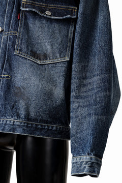 画像をギャラリービューアに読み込む, FULLCOUNT &quot;Fear Of The Dark&quot; Type 1 Denim Jacket / 15.5oz Zimbabwe Selvedge Denim (INDIGO BLUE)