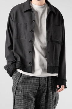 画像をギャラリービューアに読み込む, Professor.E STITCH WORK JACKET (BLACK)