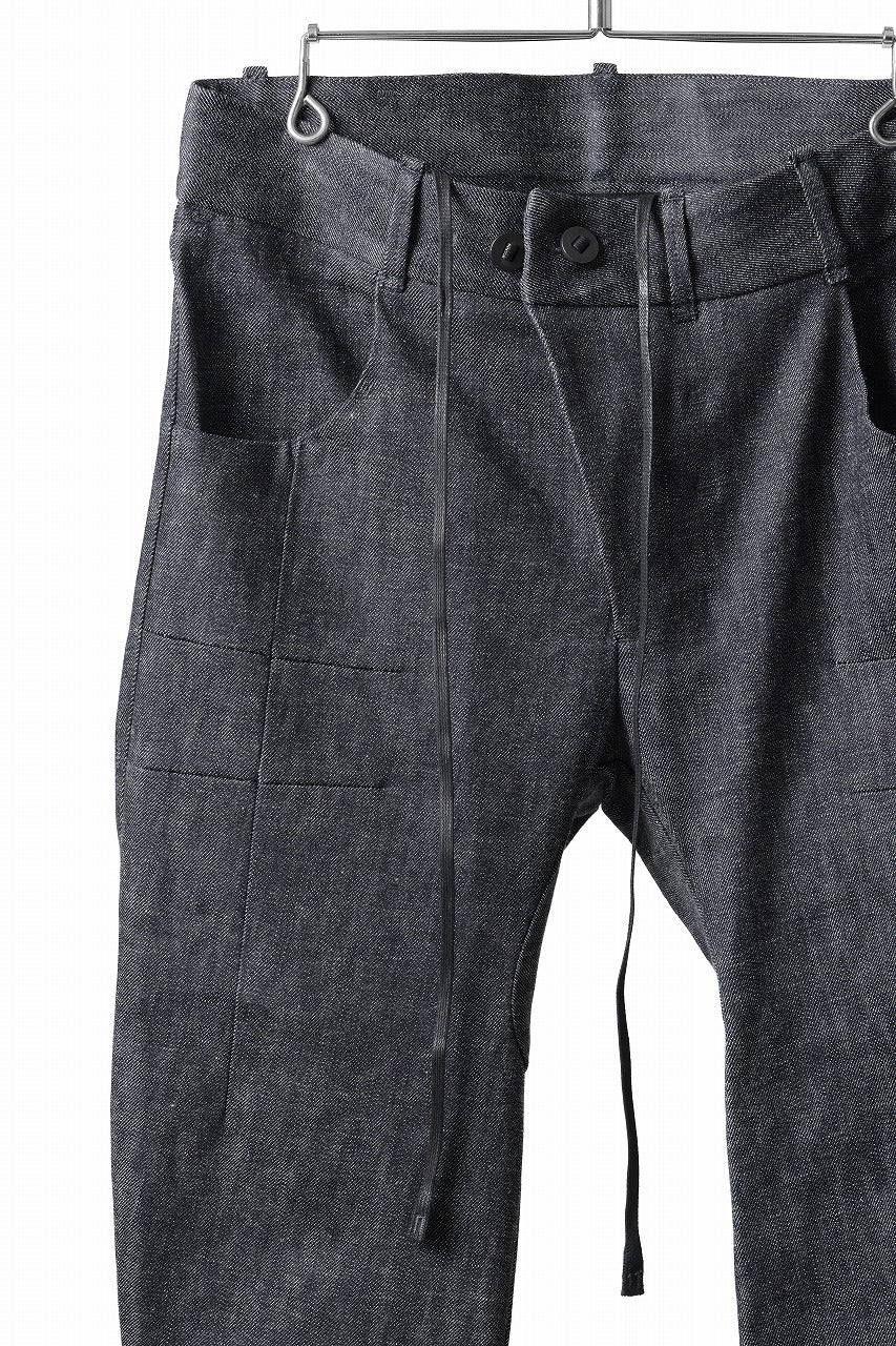 BORIS BIDJAN SABERI TIGHT FIT PANTS / NO TREATMENT "P13.RAW TF-FKU10002" (RAW DENIM)