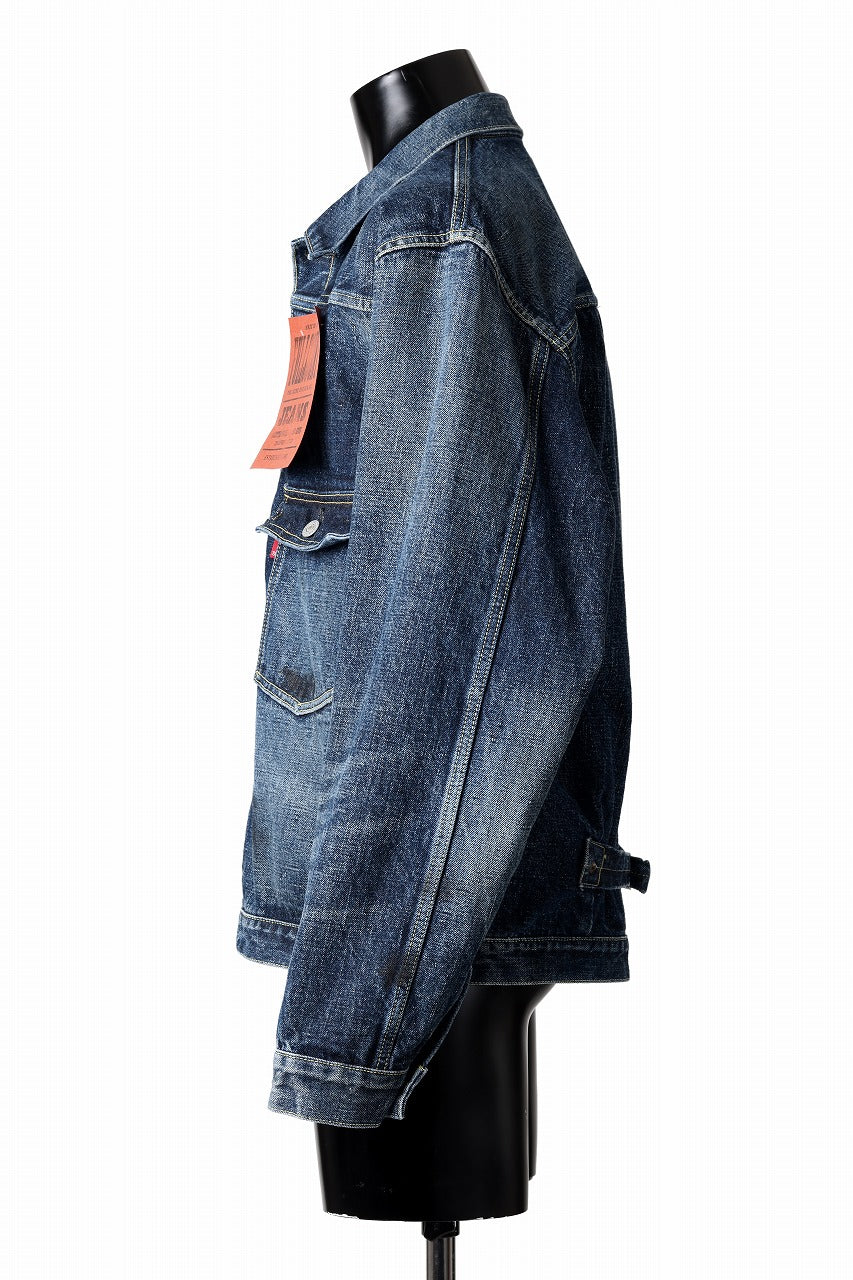 画像をギャラリービューアに読み込む, FULLCOUNT &quot;Fear Of The Dark&quot; Type 1 Denim Jacket / 15.5oz Zimbabwe Selvedge Denim (INDIGO BLUE)