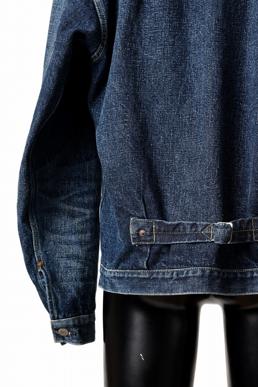 FULLCOUNT "Fear Of The Dark" Type 1 Denim Jacket / 15.5oz Zimbabwe Selvedge Denim (INDIGO BLUE)