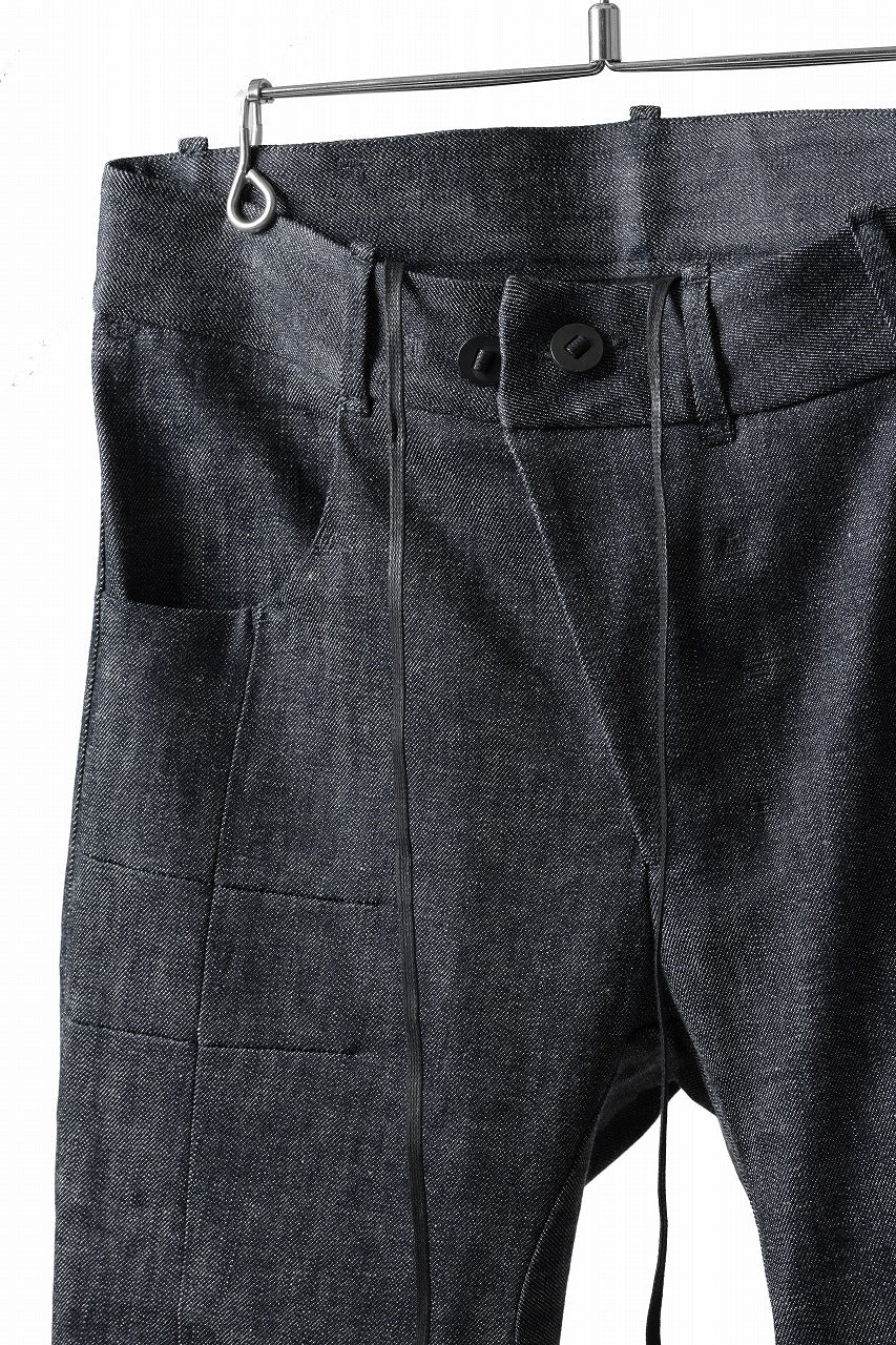 BORIS BIDJAN SABERI TIGHT FIT PANTS / NO TREATMENT "P13.RAW TF-FKU10002" (RAW DENIM)