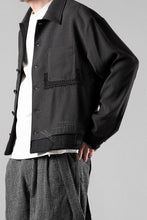 画像をギャラリービューアに読み込む, Professor.E STITCH WORK JACKET (BLACK)