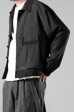 画像をギャラリービューアに読み込む, Professor.E STITCH WORK JACKET (BLACK)