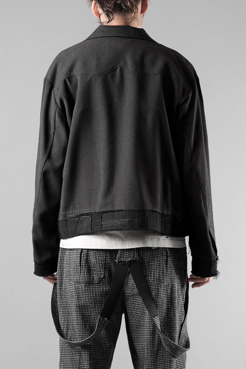 画像をギャラリービューアに読み込む, Professor.E STITCH WORK JACKET (BLACK)