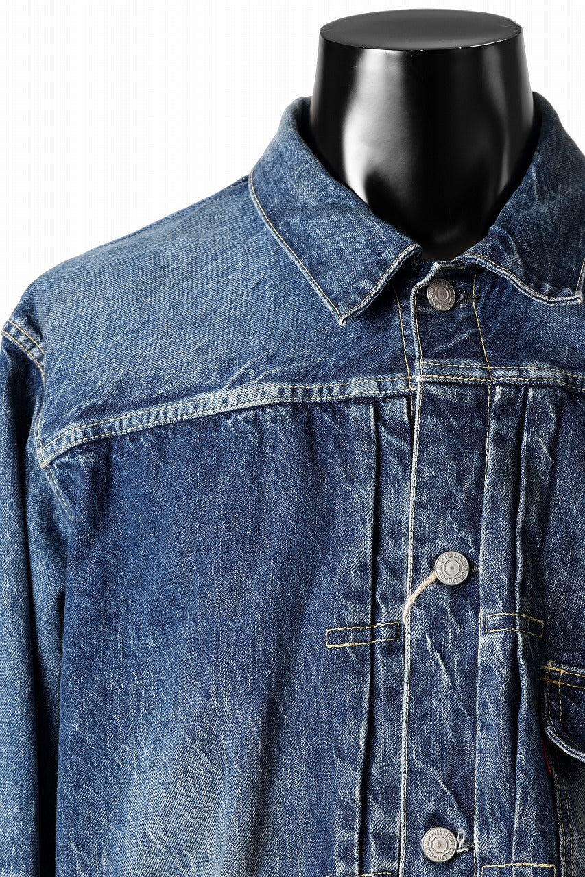 FULLCOUNT "More Than Real" Type 1 Denim Jacket / 13.07oz Zimbabwe Selvedge Denim (INDIGO BLUE)