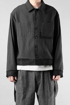 画像をギャラリービューアに読み込む, Professor.E STITCH WORK JACKET (BLACK)