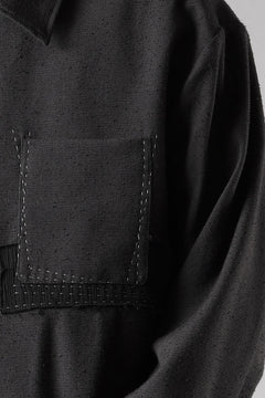 画像をギャラリービューアに読み込む, Professor.E STITCH WORK JACKET (BLACK)