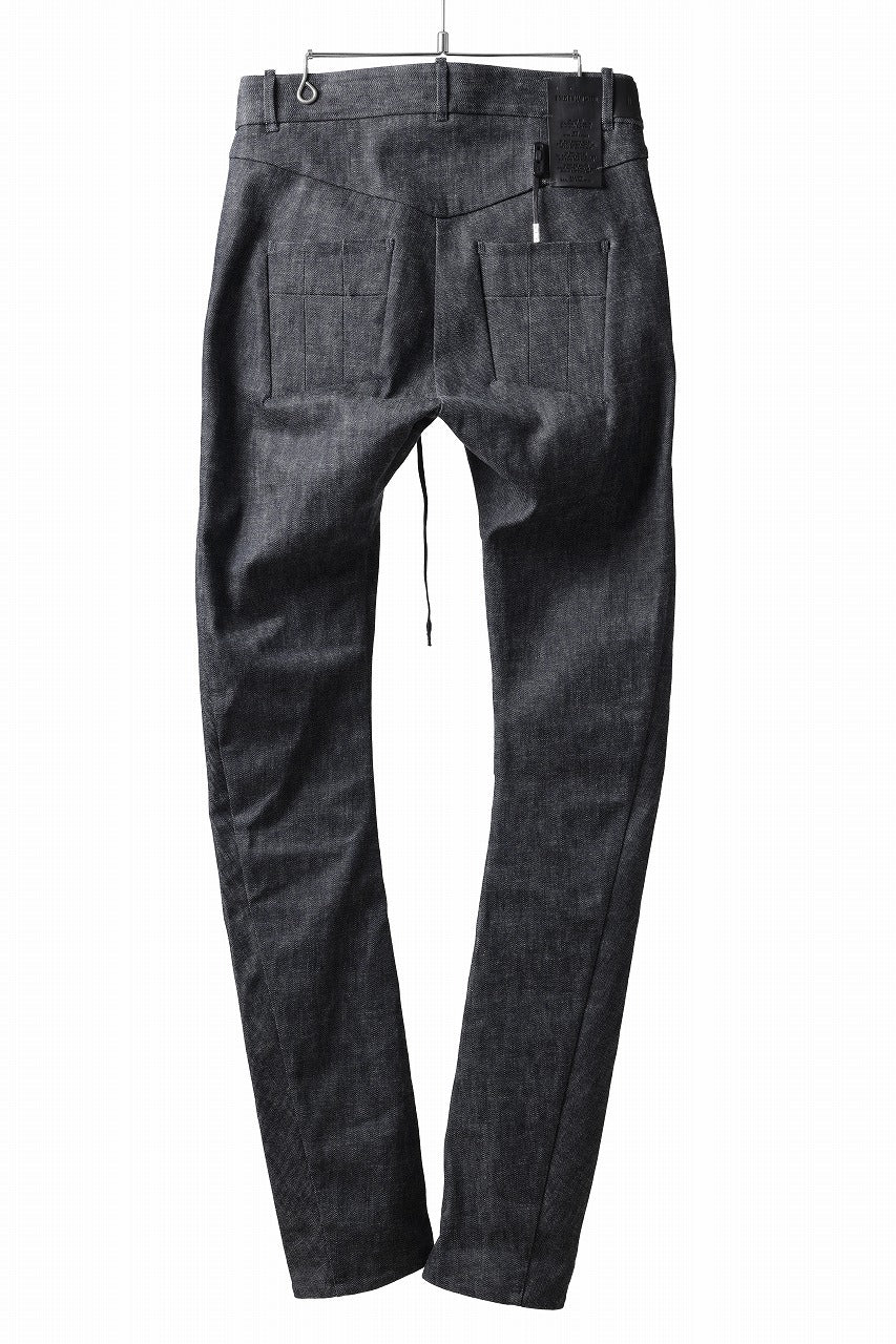 BORIS BIDJAN SABERI TIGHT FIT PANTS / NO TREATMENT "P13.RAW TF-FKU10002" (RAW DENIM)