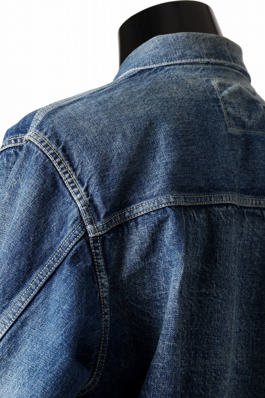 Load image into Gallery viewer, FULLCOUNT &quot;More Than Real&quot; Type 1 Denim Jacket / 13.07oz Zimbabwe Selvedge Denim (INDIGO BLUE)