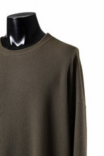 画像をギャラリービューアに読み込む, A.F ARTEFACT OVER SIZE FIT TOP / HONEY COMB WAFFLE KNIT JERSEY (KHAKI)