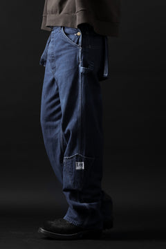 画像をギャラリービューアに読み込む, CHANGES REMAKE PAINTER DENIM PANTS with APRON PARTS (INDIGO #A)