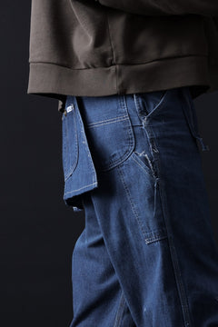 画像をギャラリービューアに読み込む, CHANGES REMAKE PAINTER DENIM PANTS with APRON PARTS (INDIGO #A)