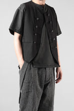 画像をギャラリービューアに読み込む, Professor.E PATCHWORK WAISTCOAT (BLACK)