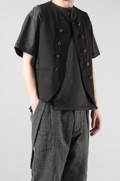 画像をギャラリービューアに読み込む, Professor.E PATCHWORK WAISTCOAT (BLACK)
