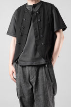 画像をギャラリービューアに読み込む, Professor.E PATCHWORK WAISTCOAT (BLACK)