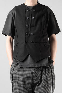 画像をギャラリービューアに読み込む, Professor.E PATCHWORK WAISTCOAT (BLACK)